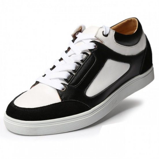 Casual 2.36Inches/6CM Black Skate Board Elevator Shoes [SH657]