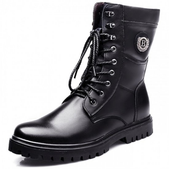 2.6Inches/6.5CM Elevator Motorcycle Hidden Taller Military Boots