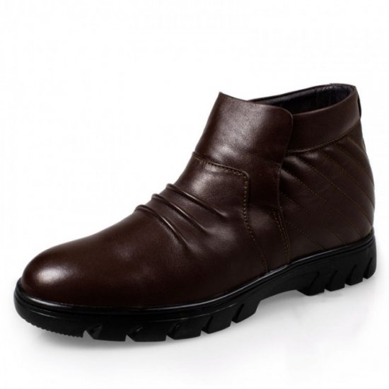 Winter 2.56Inches/6.5CM Cotton-padded Elevator Boots Business Height Shoes [SH84]