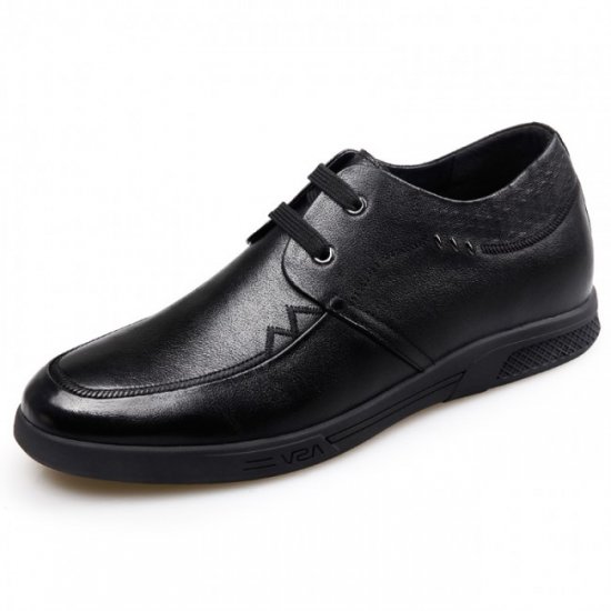Casual 2.2Inches/5.5CM Lace Up Soft Cowhide Oxfords Business Elevator Shoes 