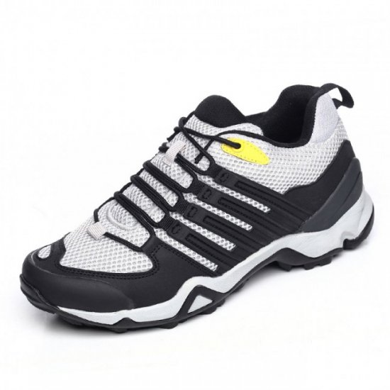 2.95Inches/7.5CM Grey Height Increasing Hiking Shoes Outdoor Sports Shoes