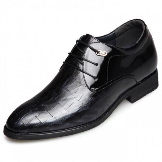Party 2.6Inches/6.5CM Increase Black Elevator Business Shoes