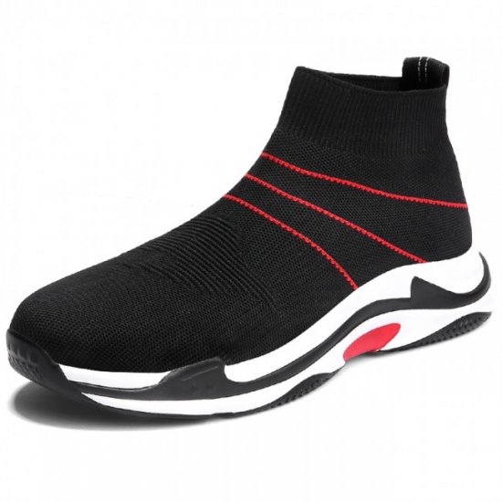 Lightweight 2.8Inches/7CM Elevated Mesh Shoes Slip On Height Increasing Sneakers