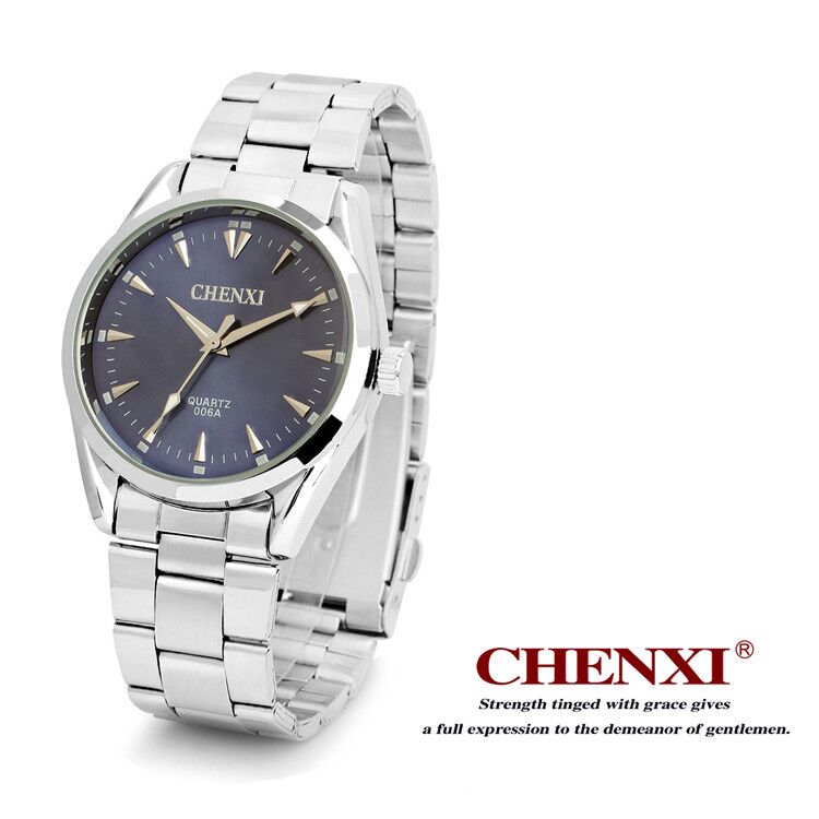 006 CHENXI Stainless Steel Band Quartz Movement Couples Watch