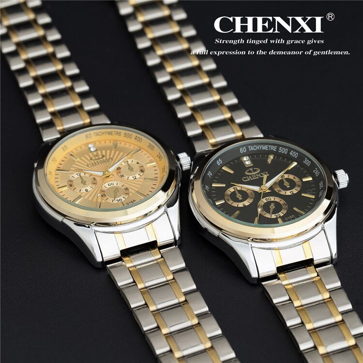 018A CHENXI Stainless Steel Band Quartz Watch