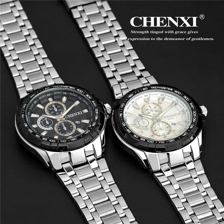031 CHENXI Stainless Steel Band Quartz Movement Watch