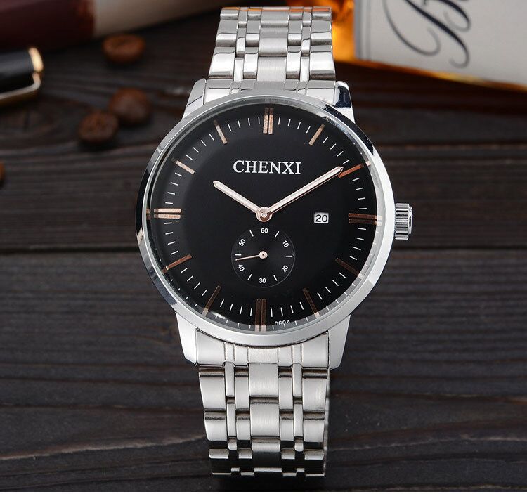 060A CHENXI Stainless Steel Band Quartz Movement Couples Watch [060A]