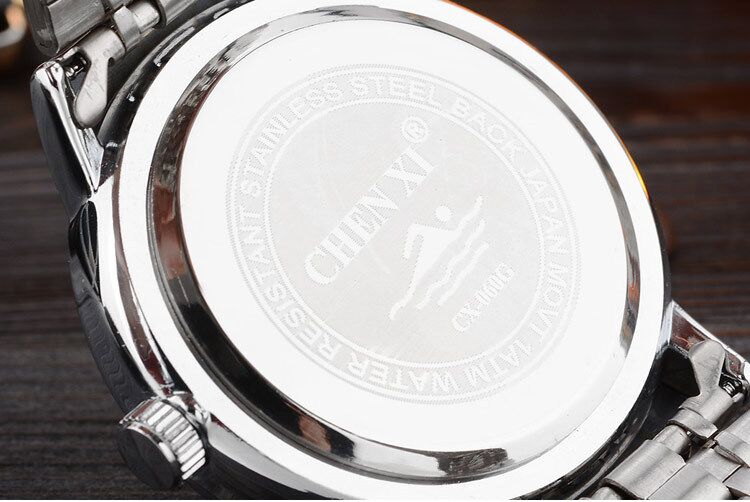 060A CHENXI Stainless Steel Band Quartz Movement Couples Watch