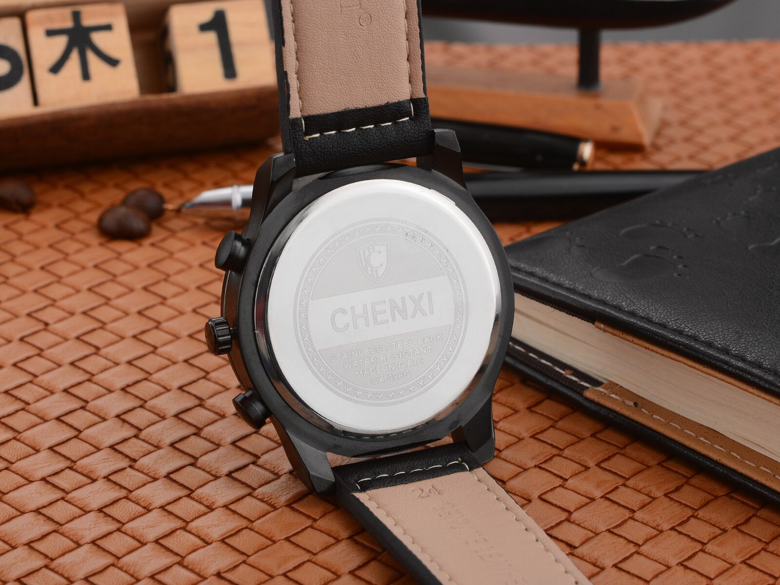 096B CHENXI Quartz Movement Leather Band Watch