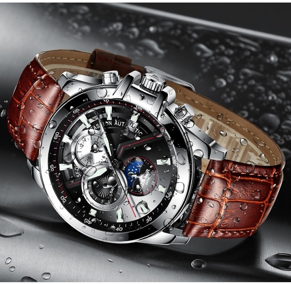 Automatic Mechanical Watch Men Binger Sports Mens Watches Swimming Wristwatches Waterproof relogio masculino 2019