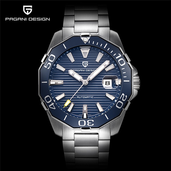PAGANI DESIGN Men Luxury Date Luminous Auto Mechanical Wrist Watch Waterproof