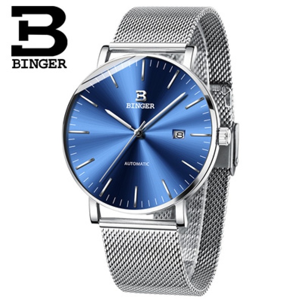 BINGER Mens Watches Automatic Mechanical Men Watch Sapphire Male Japan Movement Reloj Hombre with Gift Box