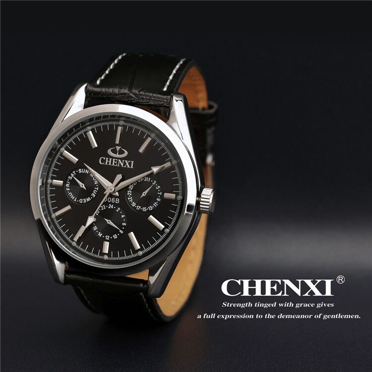 702006B CHENXI Quartz Movement Leather Band Watch
