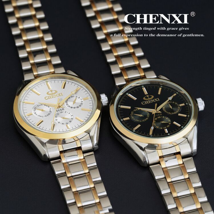 702CX-006B CHENXI Stainless Steel Band Quartz Movment Watch