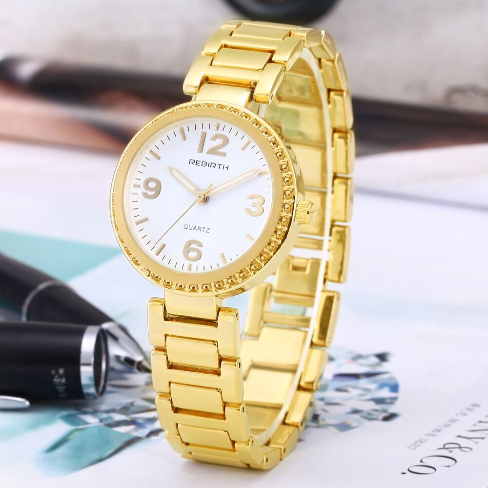 702RE017 REBIRTH Stainless Steel Band Quartz Movement Casual Watch