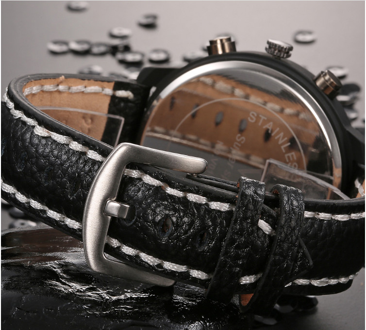 7032018C V6 Quartz Movement Leather Band Casual Watch