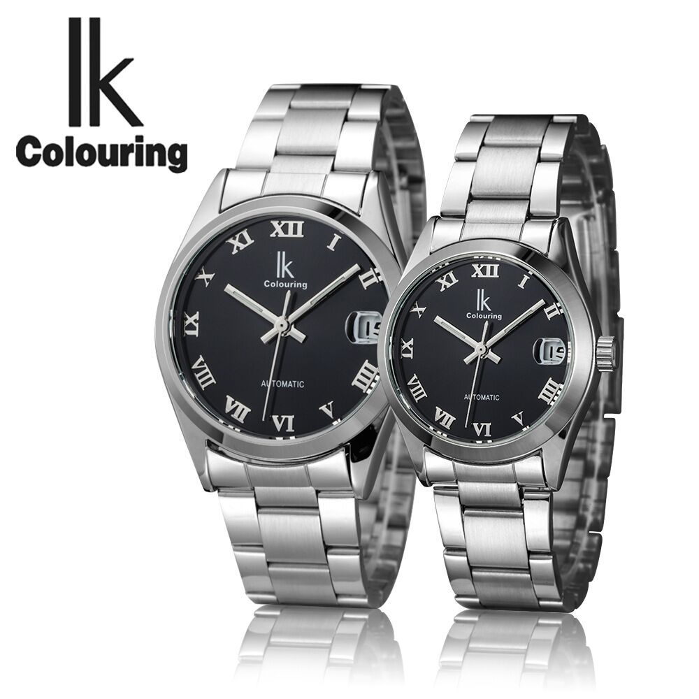 98080G IK Stainless Steel Band Automatic Movement Couples Watch
