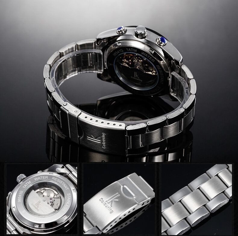 98541G IK COLOURING Stainless Steel Band Automatic Movement Waterproof Watch