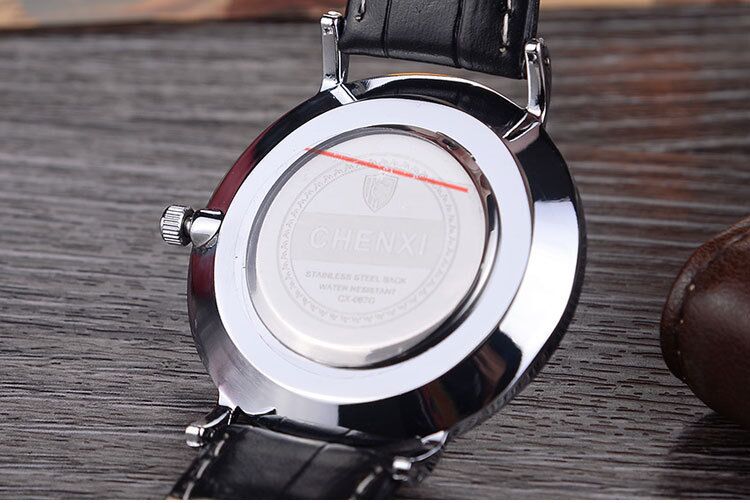 CX-076C CHENXI Quartz Movement Genuine Leather Band Watch