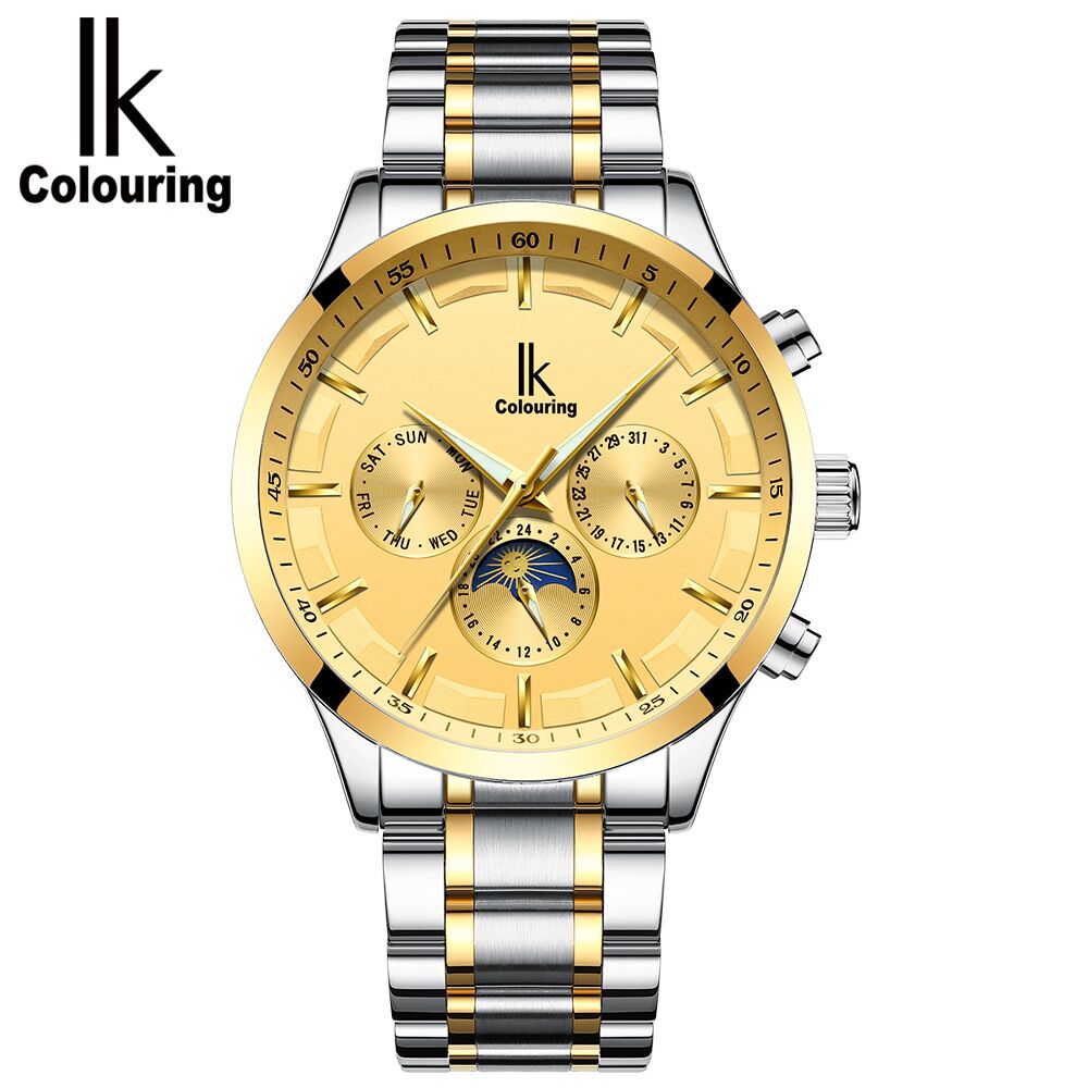 K015 IK Stainless Steel Band/leather Band Automatic Movement Watch