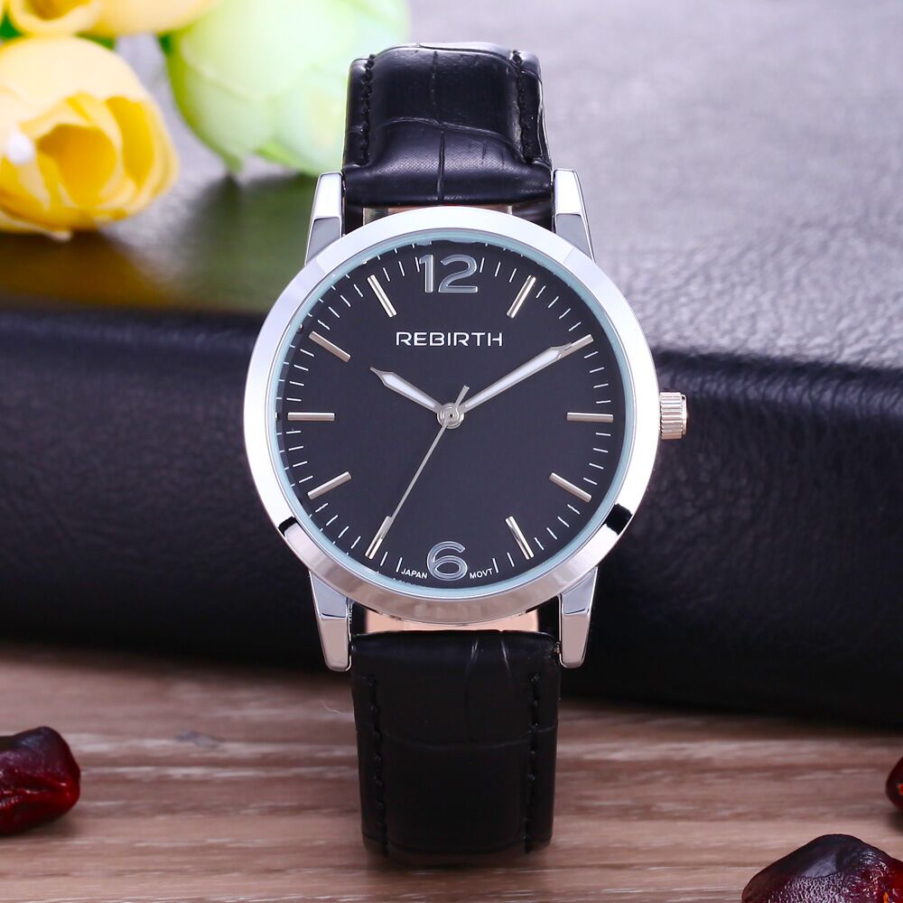 RE029 REBIRTH Leather Band Waterproof Watch