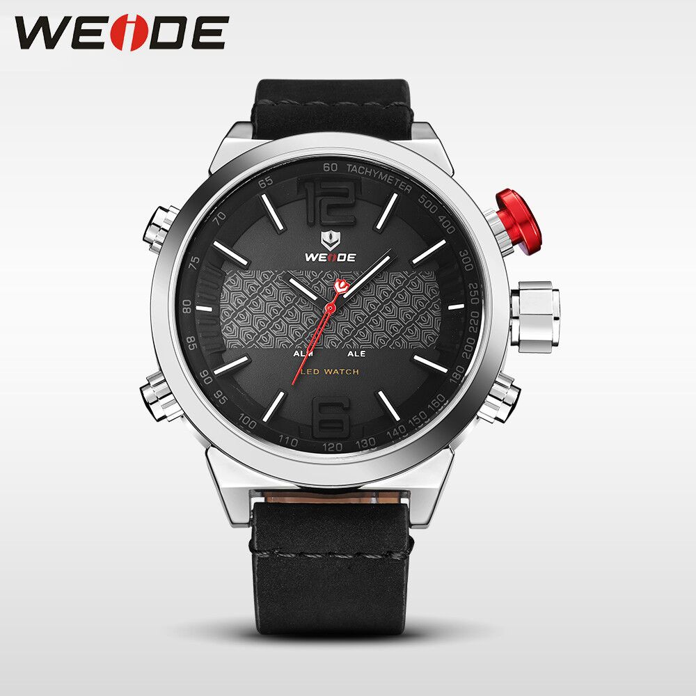 WH6101 WEIDE Japanese-Quartz movement Leather Band Watch