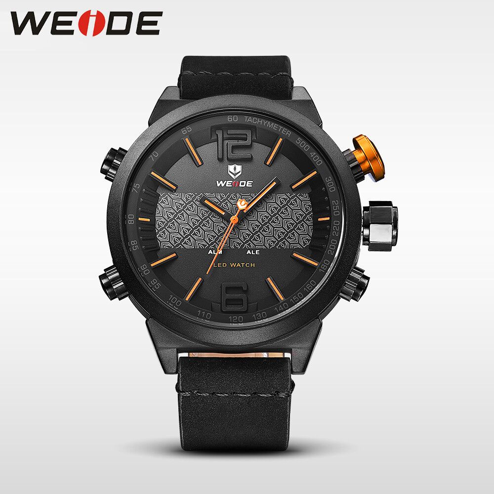 WH6101 WEIDE Japanese-Quartz movement Leather Band Watch