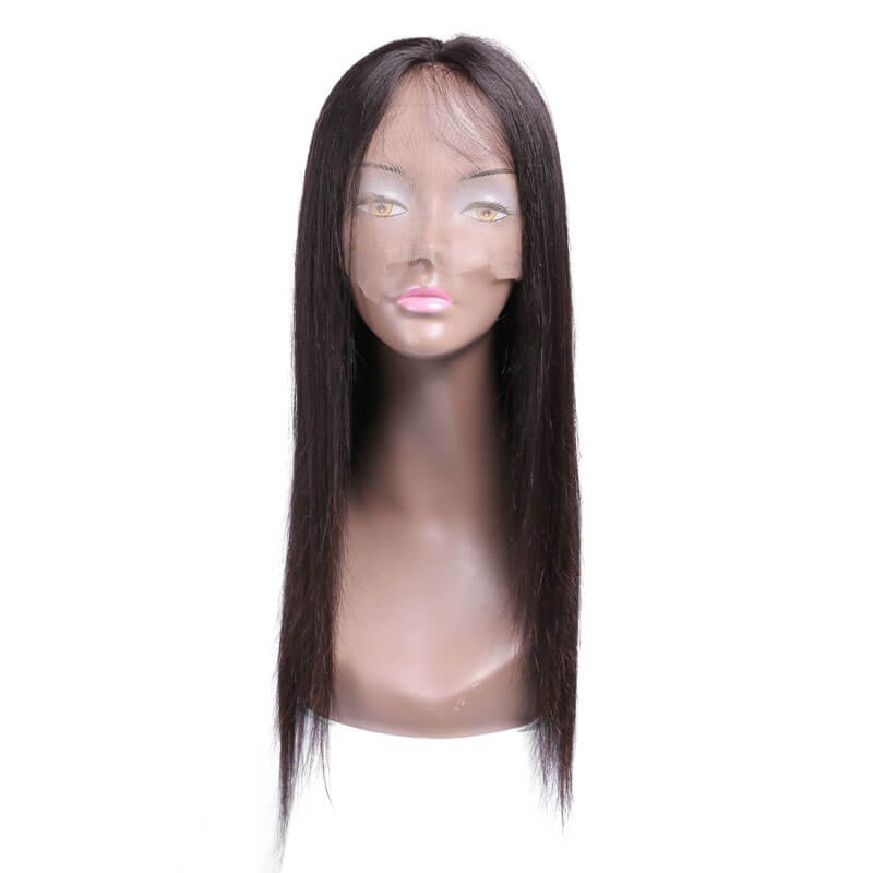 Idolra Hot Long Straight Real Human Hair Wig Natural Brazilian Virgin Hair Wig