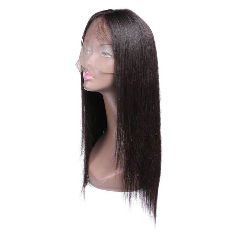 Idolra Hot Long Straight Real Human Hair Wig Natural Brazilian Virgin Hair Wig