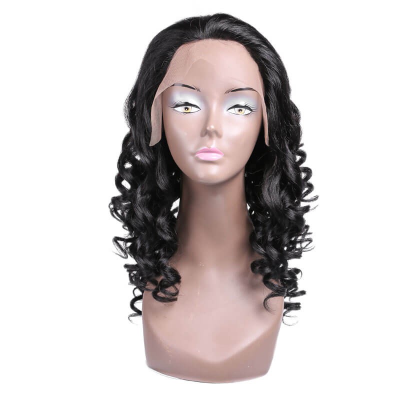 Idolra100% Human Hair Deep Curly Lace Front Wigs Deep Wave Virgin Human Hair Wig Light Color