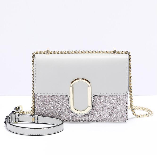 Idolra Fashionable Multicolor Gold Chain Shoulder Bag