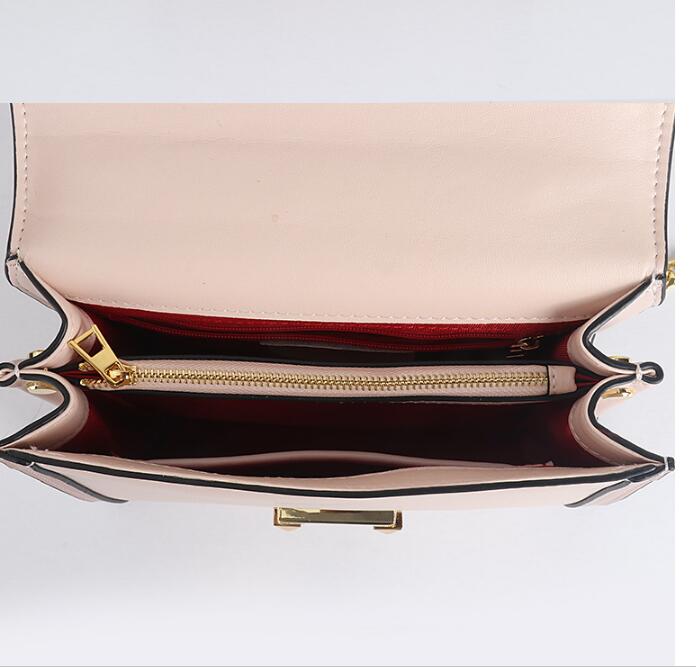 Idolra Simple Luxury Message Bag Gold Chain Wide Shoulder Strap Handbag