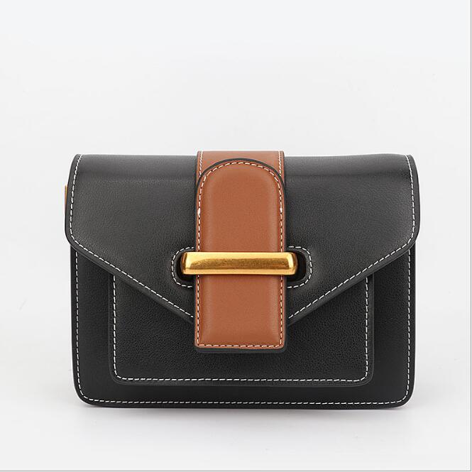 Idolra Fashionable Multicolor Streak Wide Buckle Shoulder Handbag [Id1019]