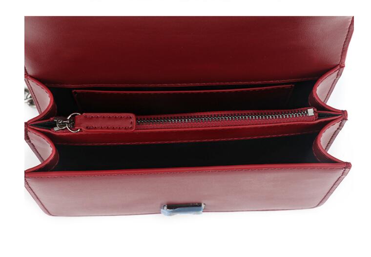 Idolra Fashionable Multicolor Embroidery Wide buckle Chain Shoulder Handbag