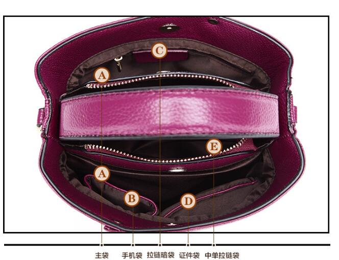 Idolra Simple Luxury Multicolor Big Size Shoulder Handbag