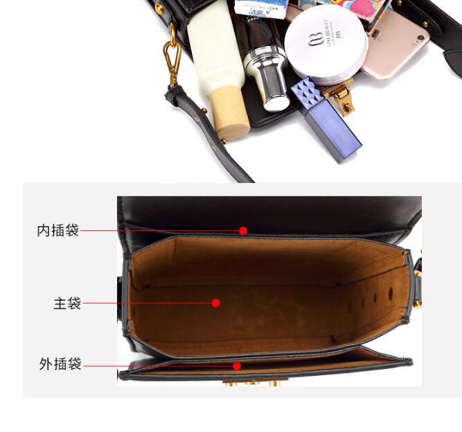 Idolra Fashionable Multicolor Modern Vintage Style Wide Shoulder Strap Handbag