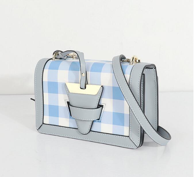 Idolra Unique Multicolor Lattice Design Shoulder Handbag