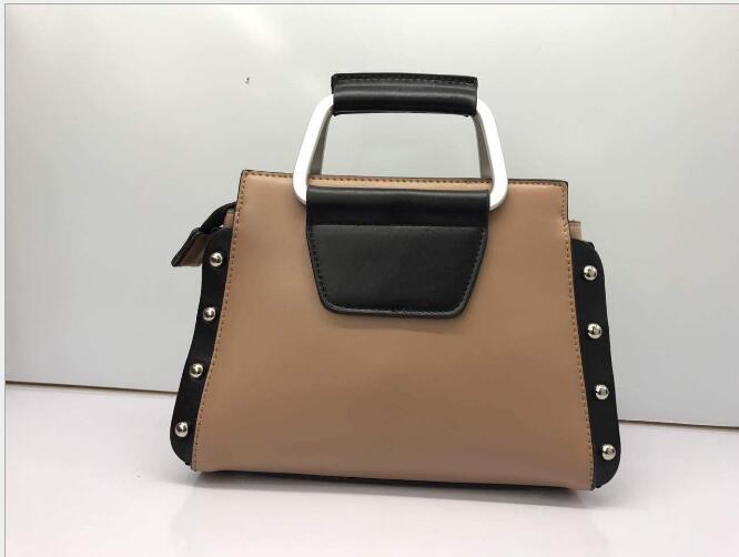 Idolra Unique Rivet Design Shoulder Handbag
