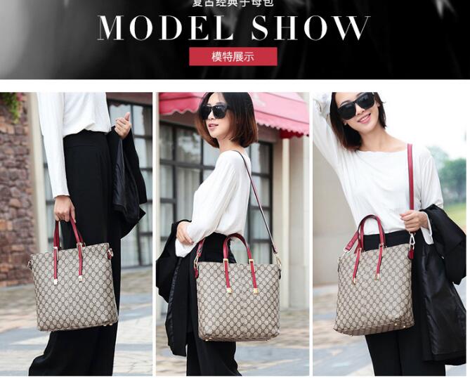 Idolra Fashionable Monogram Tote Shoulder Handbags