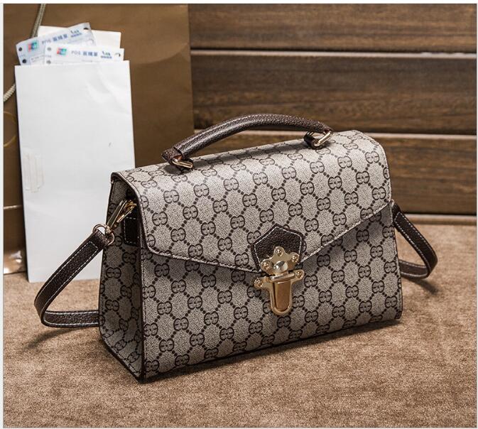 Idolra Simple Luxury Monogram  Shoulder Handbag