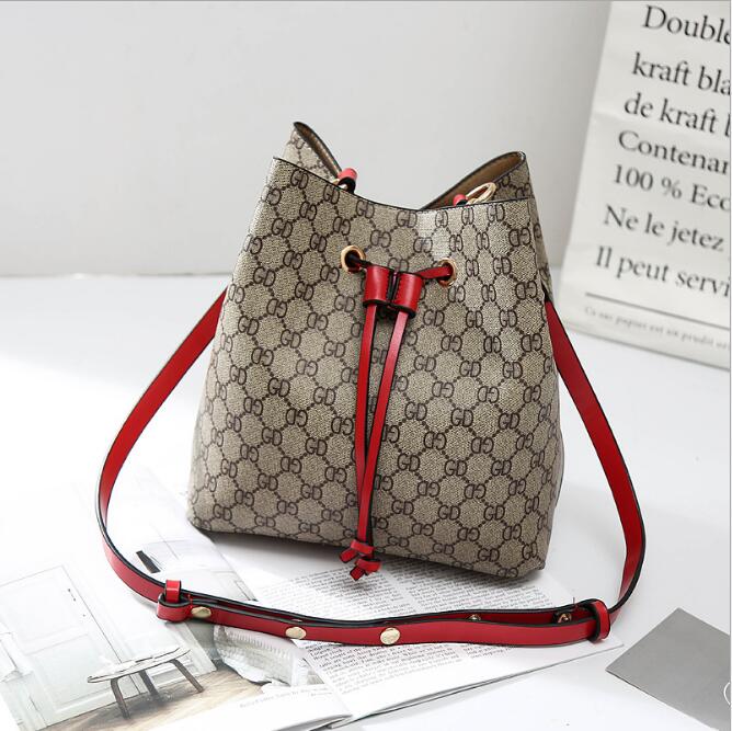 Idolra Fashionable Monogram Bucket Handbag