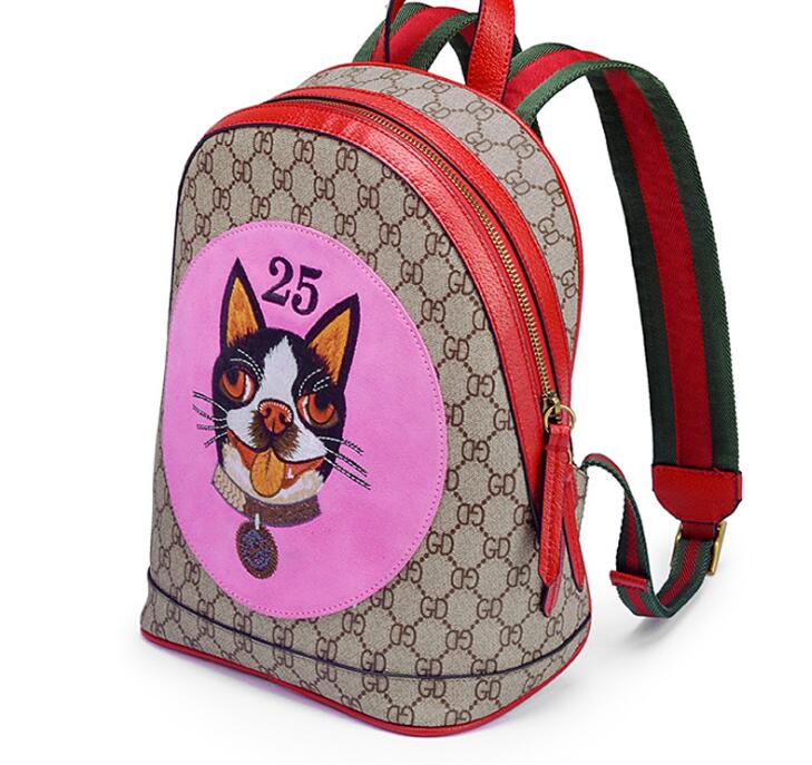 Idolra Animal\'s Design Top Cow Leather Backpack Handbag