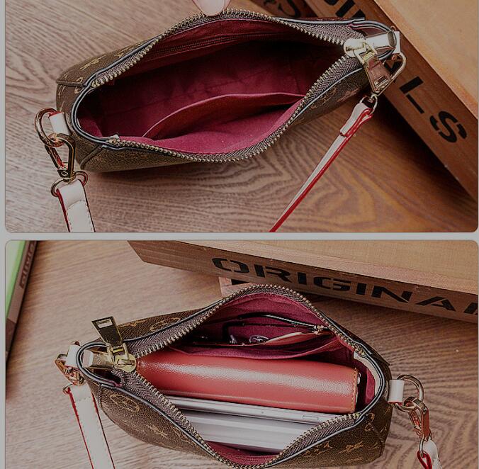 Idolra Simple Luxury Monogram Dumplings Package Shoulder Handbag